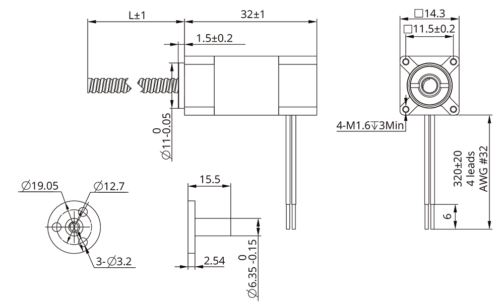 external actuator demension