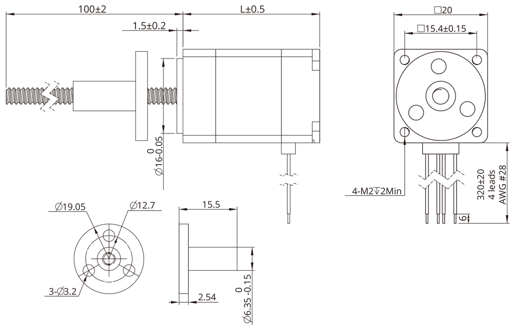 external actuator demension