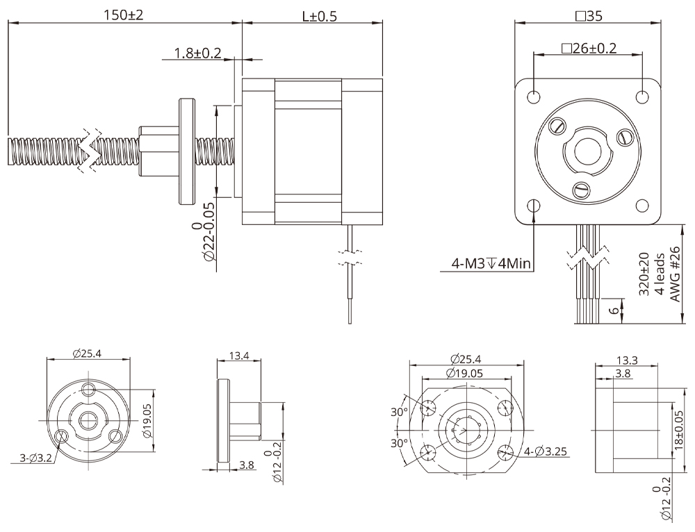 external actuator demension