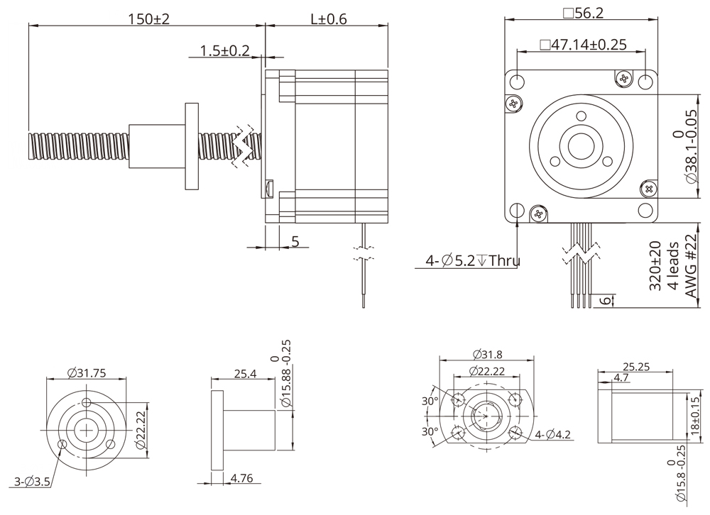 external actuator demension