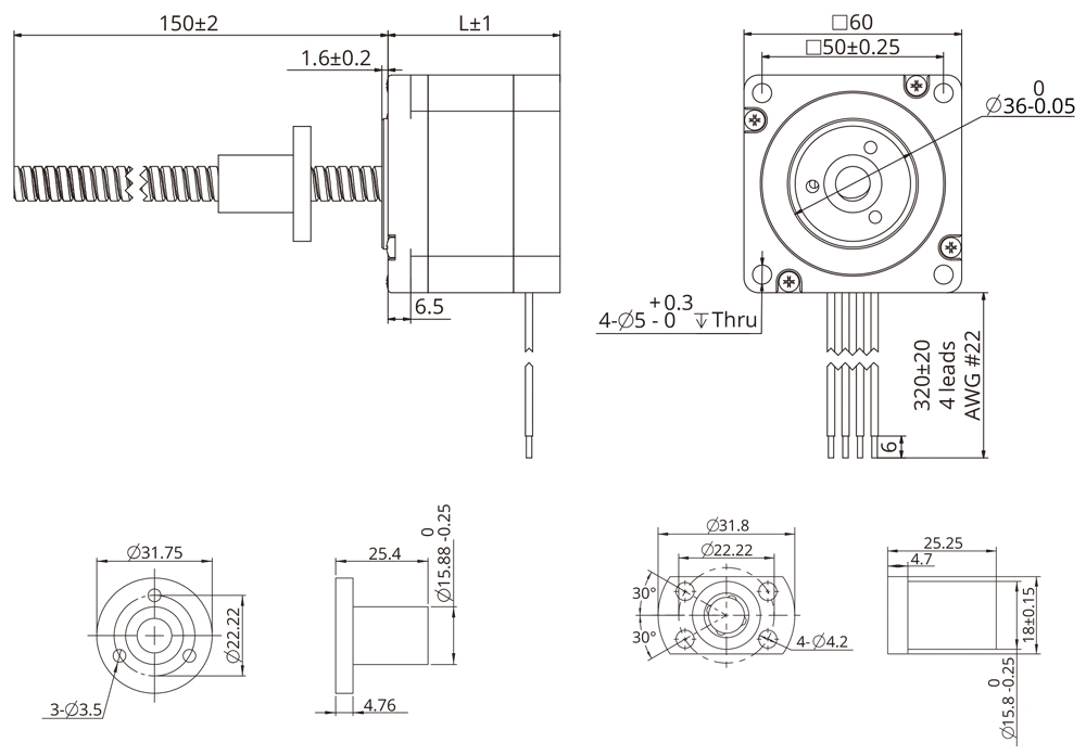 external actuator demension